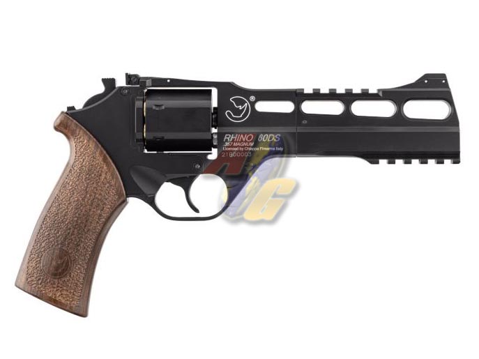 BO Chiappa Rhino 60DS .357 Magnum Co2 Revolver ( Black ) - Click Image to Close